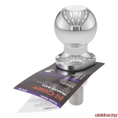 Curt 2" Trailer Ball (3/4" x 2-1/8" Shank, 3,500 lbs., Chrome) - 40018