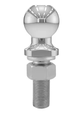 Curt 2" Trailer Ball (1" x 3" Shank, 6,000 lbs., Chrome)                                     - 40020 - Image 2