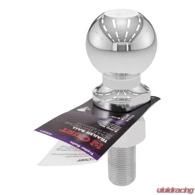 Curt 2-5/16" Trailer Ball (1" x 3" Shank, 6,000 lbs., Chrome) - 40021