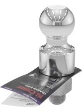 Curt 1-7/8" Trailer Ball (1" x 2-3/16" Shank, 1" Rise, 3,500 lbs., Chrome)                                     - 40031 - Image 3