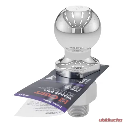 Curt 2" Trailer Ball (1" x 2-1/8" Shank, 7,500 lbs., Chrome) - 40037
