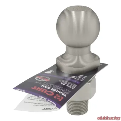Curt 1-7/8" Trailer Ball (1" x 2-1/8" Shank, 3,500 lbs., Stainless) - 40051