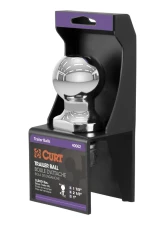 Curt 1-7/8" Trailer Ball (1" x 2-1/8" Shank, 3,500 lbs., Chrome, Packaged)                                     - 40062 - Image 3