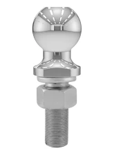 Curt 2" Trailer Ball (1" x 3" Shank, 6,000 lbs., Chrome, Packaged)                                     - 40074 - Image 2