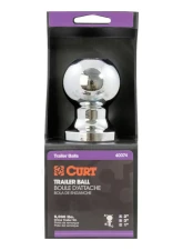 Curt 2" Trailer Ball (1" x 3" Shank, 6,000 lbs., Chrome, Packaged)                                     - 40074 - Image 4