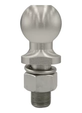 Curt 2" Trailer Ball (1" x 2-1/8" Shank, 6,000 lbs., Stainless, Packaged)                                     - 40083 - Image 2