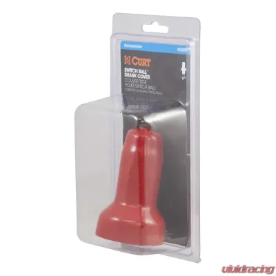 Curt Switch Ball Shank Cover (Fits 1" Neck, Red Rubber, Packaged) - 41353