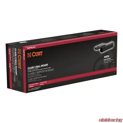 Curt Class 3 Ball Mount (2" Shank, 7,500 lbs., 2" Drop, 8-1/4" Long, Packaged) - 45011