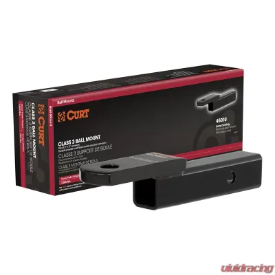 Curt Class 3 Ball Mount (2" Shank, 7,500 lbs., 2" Drop, 8-1/4" Long, Packaged) - 45011