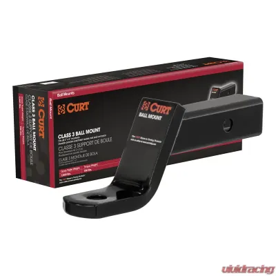 Curt Class 3 Ball Mount (2" Shank, 7,500 lbs., 4" Drop, 8-1/4" Long, Packaged) - 45051