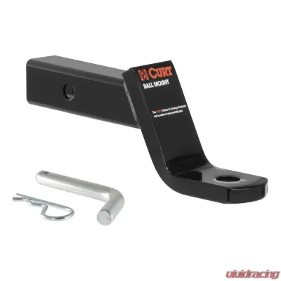 Curt Class 3 Ball Mount with Pin (2" Shank, 7,500 lbs., 4" Drop, 8-1/4" Long, in Box) - 45052