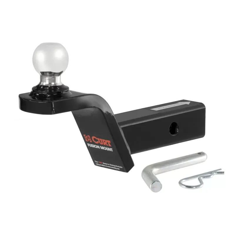 Curt Fusion Ball Mount with 1-7/8" Ball (2" Shank, 5,000 lbs., 2" Rise) - 45152