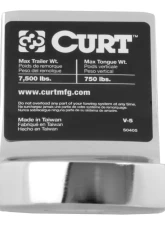 Curt Class 3 Ball Mount (2" Shank, 7,500 lbs., 2" Drop, 7-1/2" Long, Chrome)                                     - 45290 - Image 6