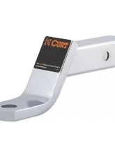 Curt Class 3 Ball Mount (2" Shank, 7,500 lbs., 4" Drop, 8-1/4" Long, Chrome)                                     - 45296 - Image 5
