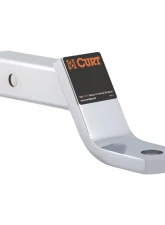 Curt Class 3 Ball Mount (2" Shank, 7,500 lbs., 4" Drop, 8-1/4" Long, Chrome)                                     - 45296 - Image 2