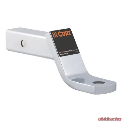 Curt Class 3 Ball Mount (2" Shank, 7,500 lbs., 4" Drop, 8-1/4" Long, Chrome) - 45296