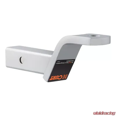 Curt Class 3 Ball Mount (2" Shank, 7,500 lbs., 4" Drop, 8-1/4" Long, Chrome) - 45296