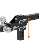 Curt Adjustable Tri-Ball Mount (2" Shank, 1-7/8", 2" & 2-5/16" Balls)                                     - 45799 - Image 3