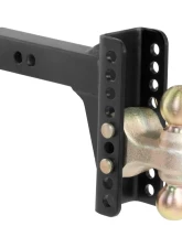 Curt Adjustable Channel Mount with Dual Ball (2" Shank, 14,000 lbs., 6" Drop)                                     - 45900 - Image 2