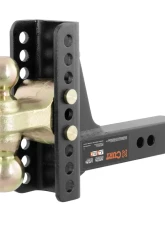 Curt Adjustable Channel Mount with Dual Ball (2" Shank, 14,000 lbs., 6" Drop)                                     - 45900 - Image 3