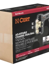 Curt Adjustable Channel Mount with Dual Ball (2" Shank, 14,000 lbs., 6" Drop)                                     - 45900 - Image 10