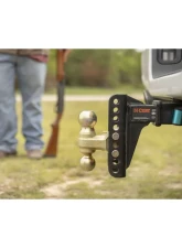 Curt Adjustable Channel Mount with Dual Ball (2" Shank, 14,000 lbs., 6" Drop)                                     - 45900 - Image 6