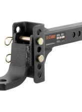 Curt Adjustable Channel Mount with 1" Ball Hole (2" Shank, 6,000 lbs., 6-3/4" Drop)                                     - 45901 - Image 9