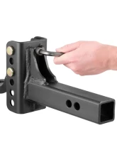 Curt Adjustable Channel Mount with 1" Ball Hole (2" Shank, 6,000 lbs., 6-3/4" Drop)                                     - 45901 - Image 4