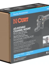 Curt Adjustable Channel Mount with 1" Ball Hole (2" Shank, 6,000 lbs., 6-3/4" Drop)                                     - 45901 - Image 9