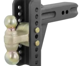 Curt Adjustable Channel Mount with Dual Ball (2-1/2