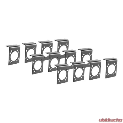 Curt Connector Mounting Brackets for 7-Way RV Blade (Black, 12-Pack) - 57205