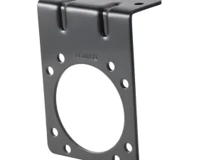 Curt Connector Mounting Bracket for 7-Way RV Blade (Heavy-Duty, Black)