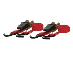 Curt 10' Red Cargo Straps with S-Hooks (500 lbs., 2-Pack)