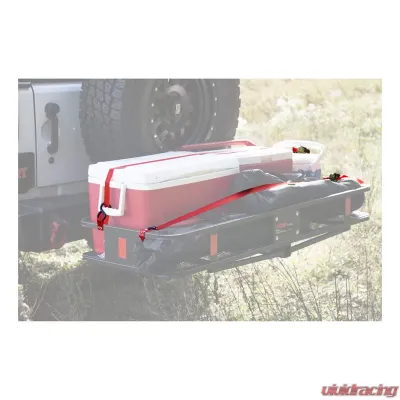 Curt 16' Red Cargo Straps with S-Hooks (500 lbs., 4-Pack) - 83002