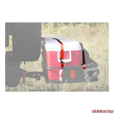 Curt 16' Red Cargo Straps with S-Hooks (500 lbs., 4-Pack) - 83002