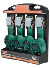 Curt 16' Dark Green Cargo Straps with S-Hooks (300 lbs., 4-Pack)                                     - 83016 - Image 2