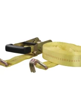Curt 27' Yellow Cargo Strap with J-Hooks (3,333 lbs.)                                     - 83047 - Image 2