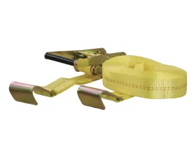 Curt 27' Yellow Cargo Strap with Flat Hooks (3,333 lbs.)