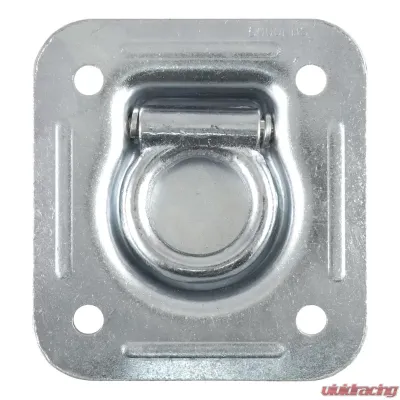 Curt 1-1/2" x 1-1/2" Recessed Tie-Down Ring (5,000 lbs., Clear Zinc) - 83600