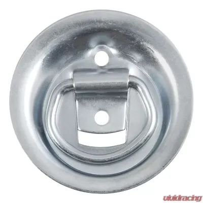 Curt 1-1/8" x 1-5/8" Recessed Tie-Down Ring (1,000 lbs., Clear Zinc) - 83710