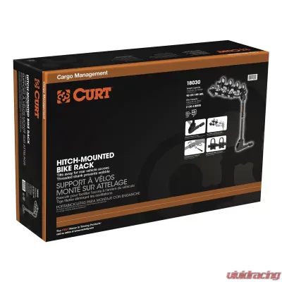 Curt Extendable Hitch-Mounted Bike Rack (2 or 4 Bikes, 1-1/4" or 2" Shank) - 18030