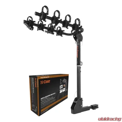 Curt Extendable Hitch-Mounted Bike Rack (2 or 4 Bikes, 1-1/4" or 2" Shank) - 18030