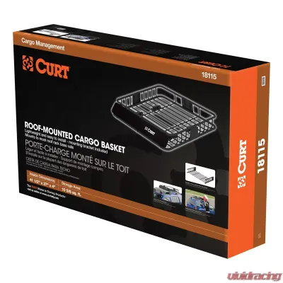 Curt 41-1/2" x 37" Roof Rack Cargo Carrier - 18115