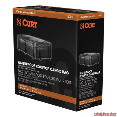 Curt 59" x 34" x 21" Extended Roof Rack Cargo Bag - 18221