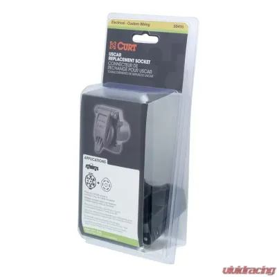 Curt Heavy-Duty Replacement OE 7-Way RV Blade Socket (Plugs into USCAR) - 55416