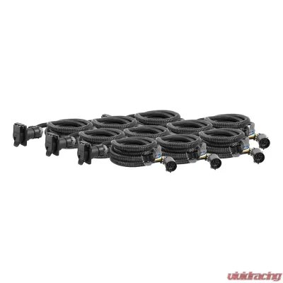 Curt 10' Custom Wiring Harness Extensions (Adds 7-Way RV Blade to Truck Bed, 10-Pack) - 56000010