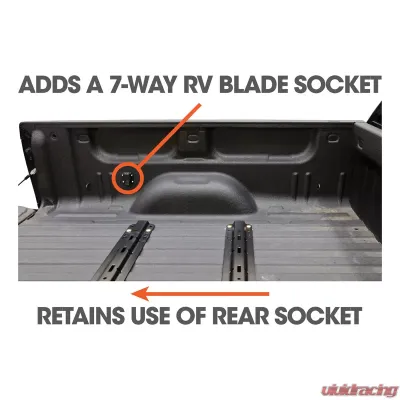 Curt 7' Custom Wiring Harness Extensions (Adds 7-Way RV Blade to Truck Bed, 10-Pack) - 56070010