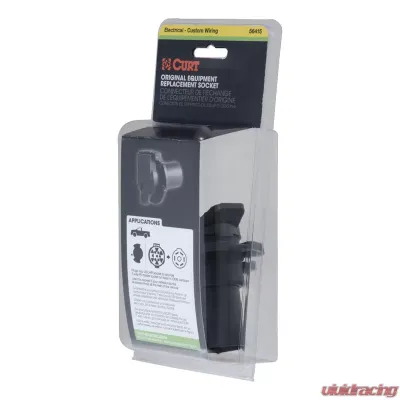 Curt Replacement OE 7-Way RV Blade Socket (Twists into USCAR) - 56415