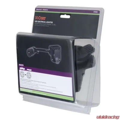 Curt 7-Way RV Blade LED Electrical Adapter (Not a Wiring Extension) - 57003