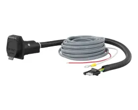 Curt 4-Way Flat Electrical Adapter with Brake Control Wiring